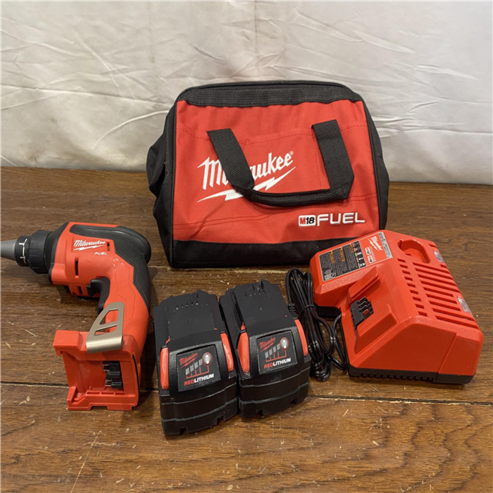 AS-IS Milwaukee M18 FUEL Lithium-Ion Brushless Cordless Drywall Screwgun Kit