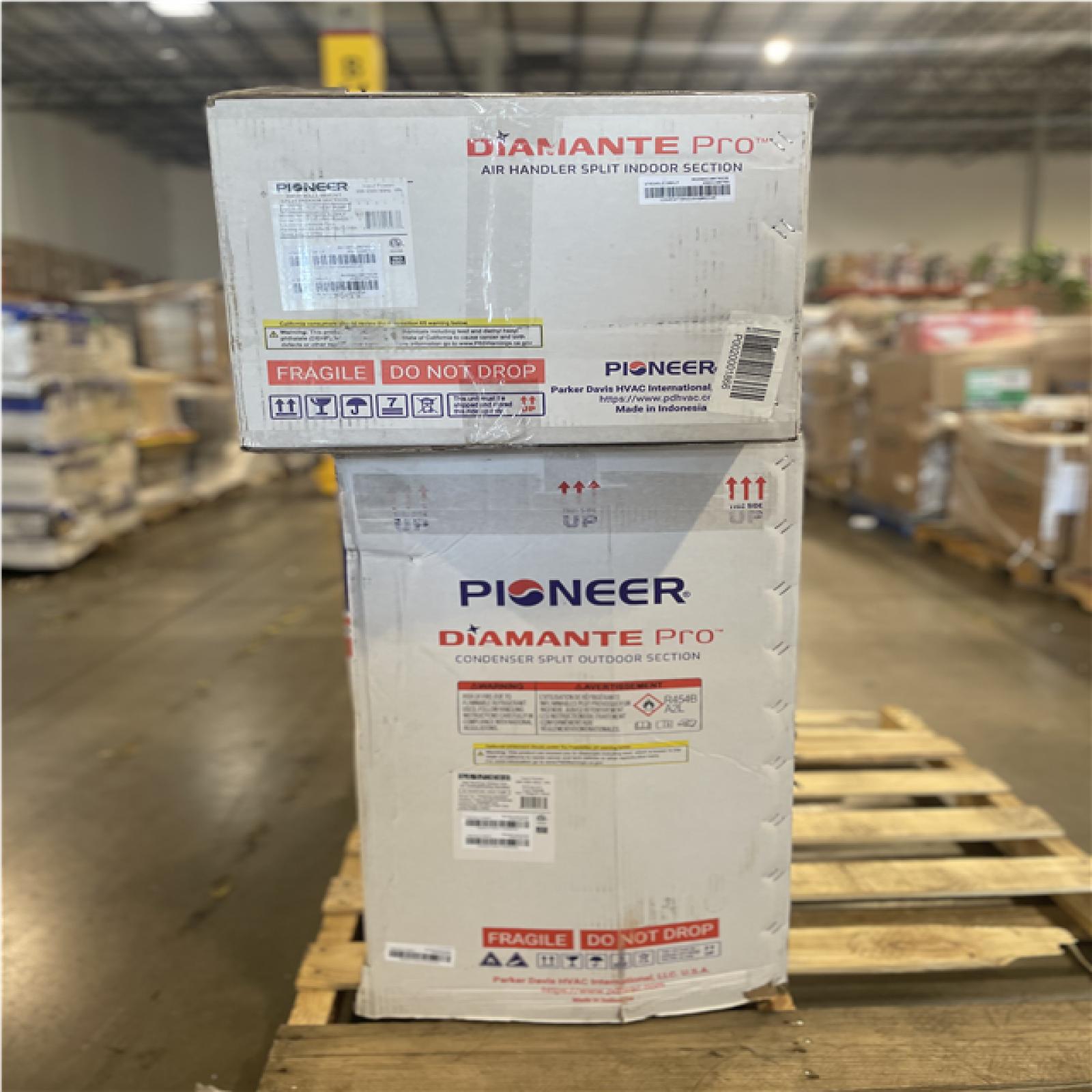 DALLAS LOCATION- AS-IS Pioneer® Diamante Pro™ 24 000 BTU 21 SEER2 230V High-Wall Ductless Mini-Split Air Conditioner Inverter Heat Pump Unit Kit