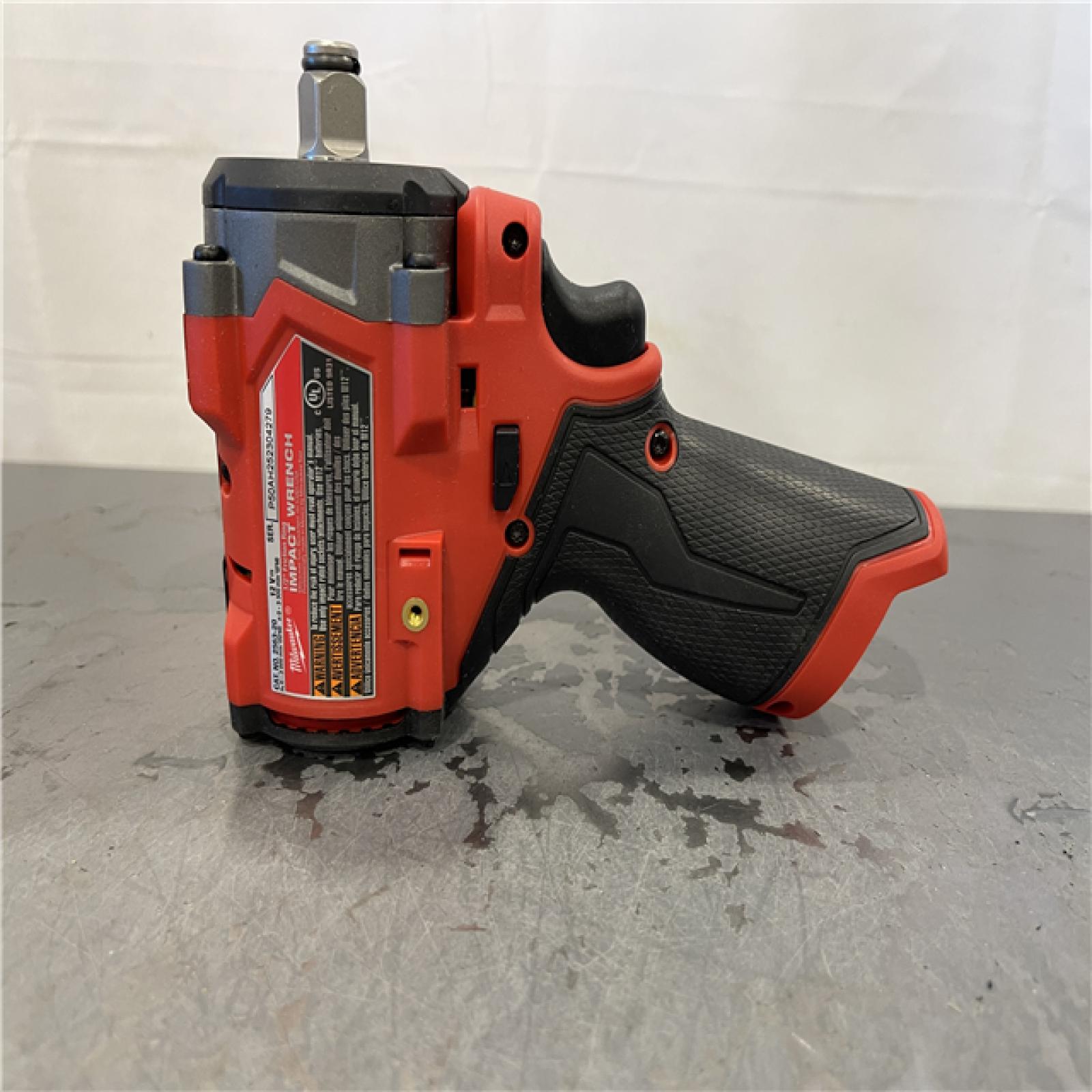AS-IS - Milwaukee M12 FUEL 12V Lithium-Ion Brushless Cordless Stubby 1/2 in. Impact Wrench
