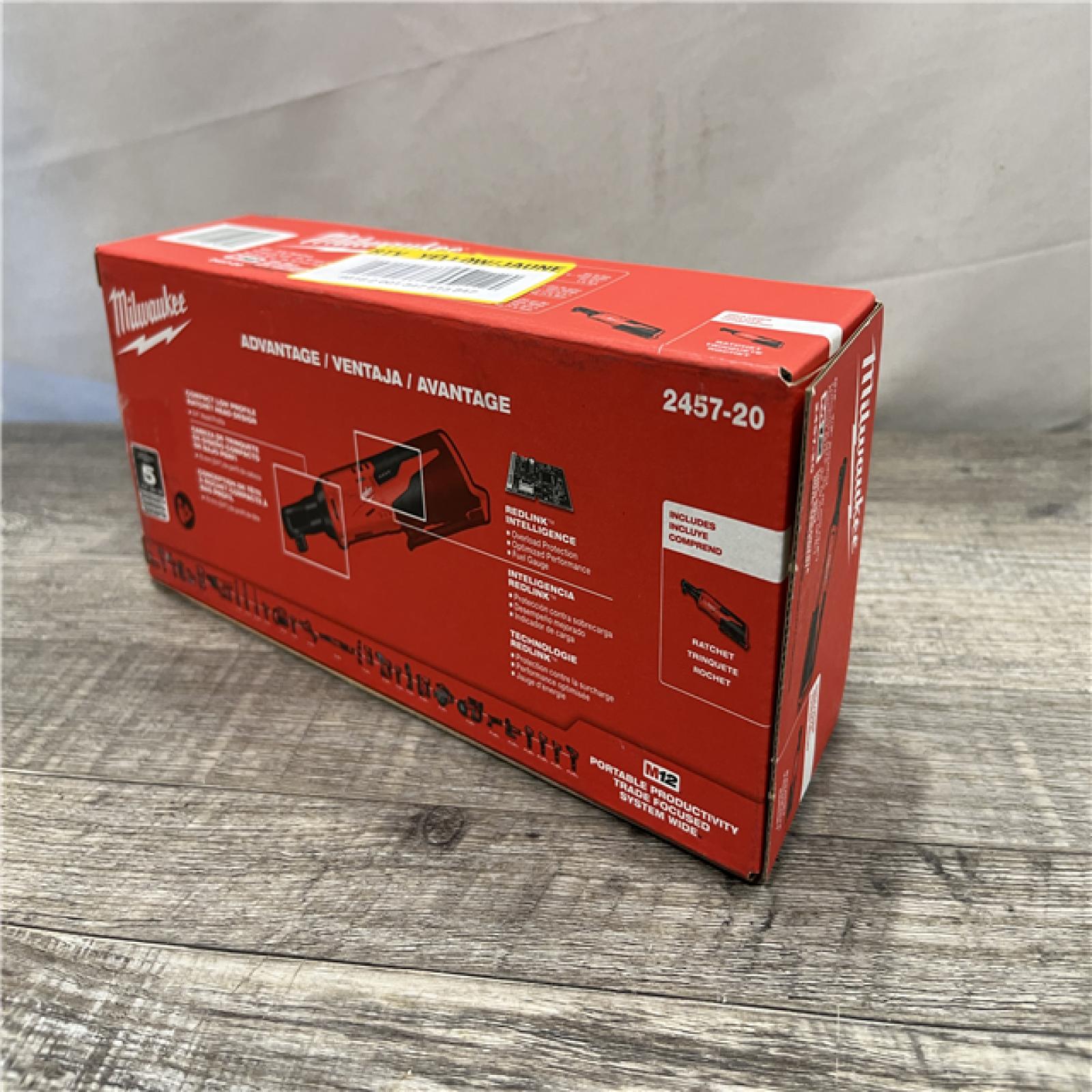 NEW - Milwaukee 12V Lithium-Ion Cordless 3/8 in. Ratchet (Tool-Only)
