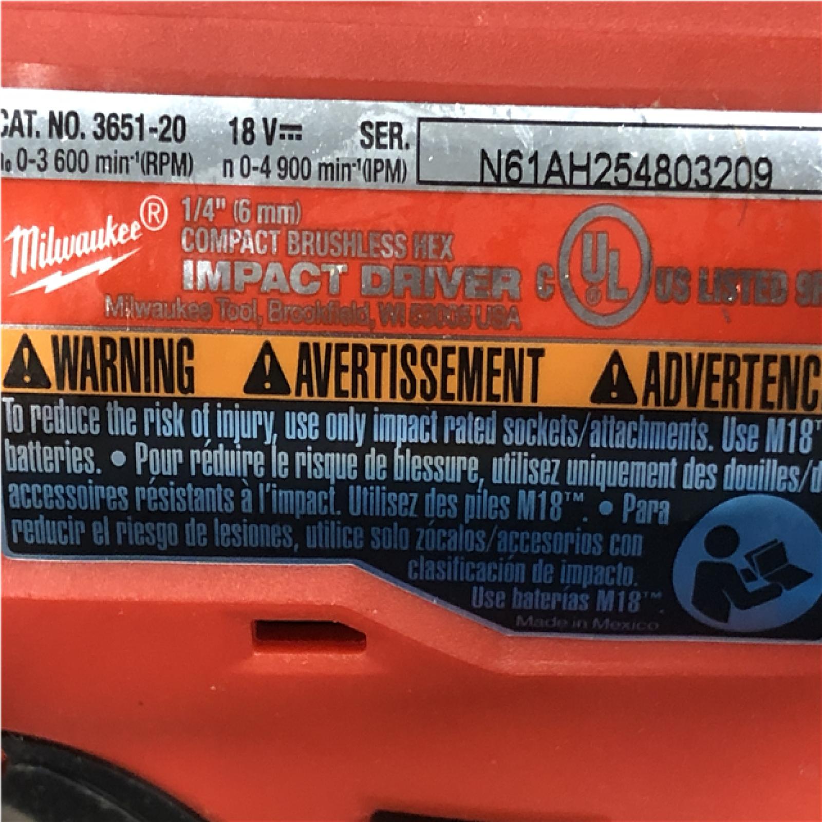 AS-IS Milwaukee 18-Volt Lithium-Ion Brushless Cordless (4-Tool) Combo Kit
