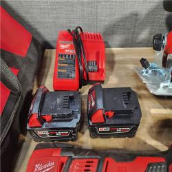 HOUSTON LOCATION - AS-IS Milwaukee M18 18-Volt Lithium-Ion Cordless Combo Kit 7-Tool with 2-Batteries, Charger and Tool Bag