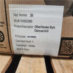 Phoenix LIKE NEW Char-Griller Smokin' Champ Charcoal Grill Offset Smoker in Black with Charcoal Tray and Dual Damper Controls