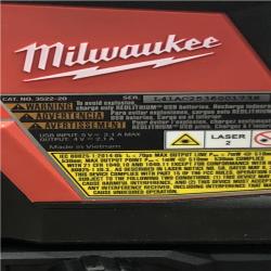 AS-IS Milwaukee Green 100 ft. Cross Line and Plumb Points Rechargeable Laser Level with REDLITHIUM Lithium-Ion