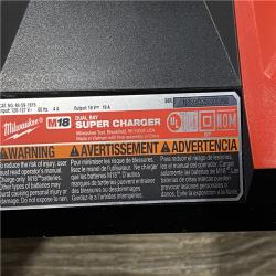 AS-IS Milwaukee 18V Dual Bay Simultaneous Super Charger