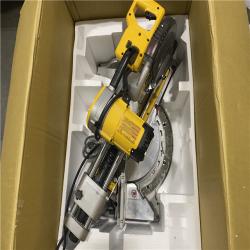 As-Is- DEWALT 15 Amp Corded 12 in. Double Bevel Sliding Compound Miter Saw