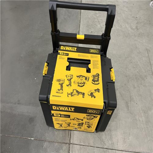 NEW DEWALT 20V Lithium-Ion Cordless 6-Tool Combo Kit with Rolling Toolbox
