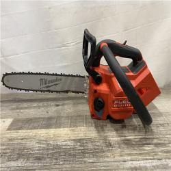 AS-IS Milwaukee FUEL 14 in. 18V Lithium-Ion Brushless Cordless Battery Top Handle Chainsaw (Tool Only)