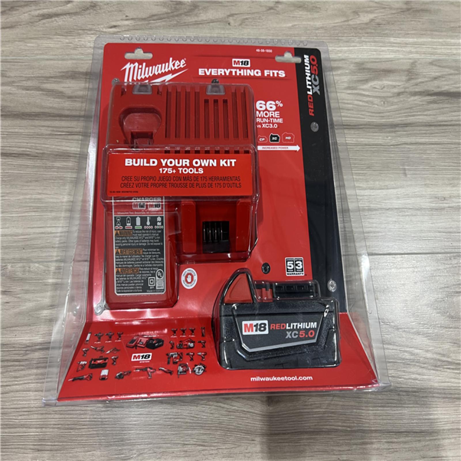 NEW Milwaukee M18 18-Volt Lithium-Ion XC Starter Kit