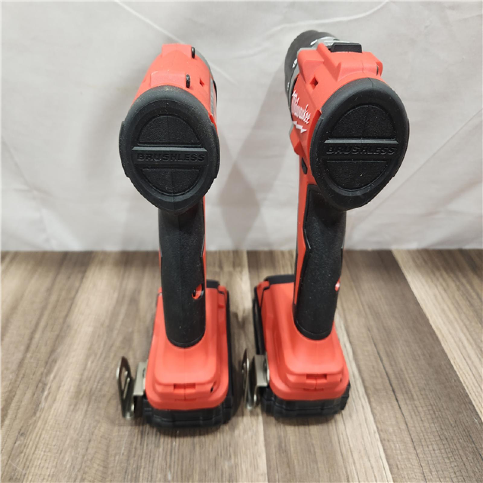 AS-IS- Milwaukee M18 Compact Brushless 2-Tool Combo Kit