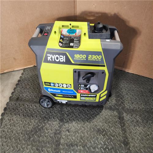 HOUSTON LOCATION - AS-IS RYOBI 2,300-Watt Recoil Start Bluetooth Super Quiet Gasoline Powered Digital Inverter Generator with CO Shutdown Sensor