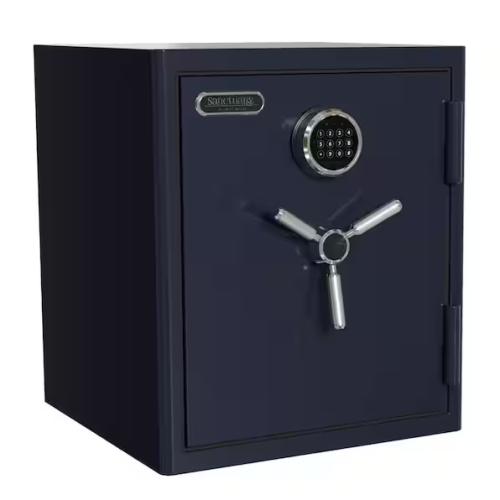 DALLAS LOCATION - SANCTUARY Sanctuary Platinum 3.32 cu. ft. Fireproof and Waterproof Home and Office Safe  Navy Blue