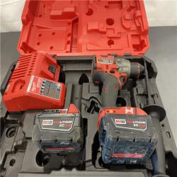 AS-IS - Milwaukee M18 FUEL 18-Volt Lithium-Ion Brushless Cordless 1/2 in. Hammer Drill/Driver Kit