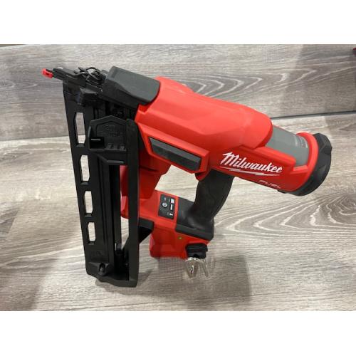 AS-IS Milwaukee FUEL 18-Volt Lithium-Ion Brushless Cordless Gen II 16-Gauge Angled Finish Nailer (Tool-Only)