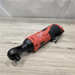 AS-IS Milwaukee M12/M18 12/18V Cordless 3/8 in. Ratchet and 1/2 in. High Torque Impact Wrench Combo Kit