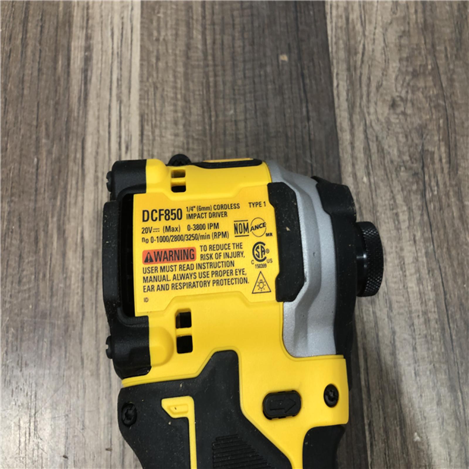 AS-IS DEWALT ATOMIC 20V MAX Cordless Brushless Compact 1/4 in. Impact Driver (Tool Only)