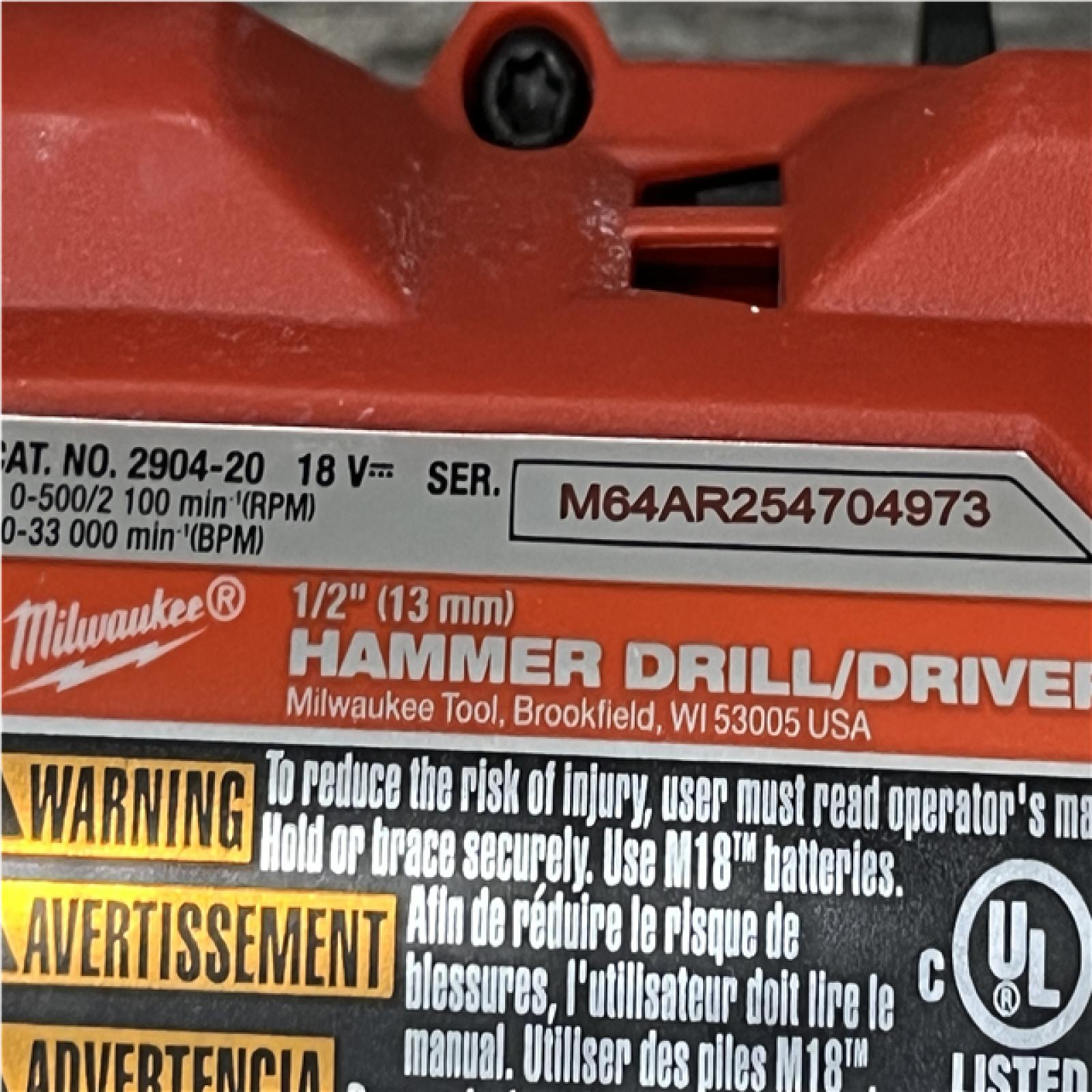 AS-IS Milwaukee FUEL 18V Lithium-Ion Brushless Cordless Hammer Drill and Impact Driver Combo Kit