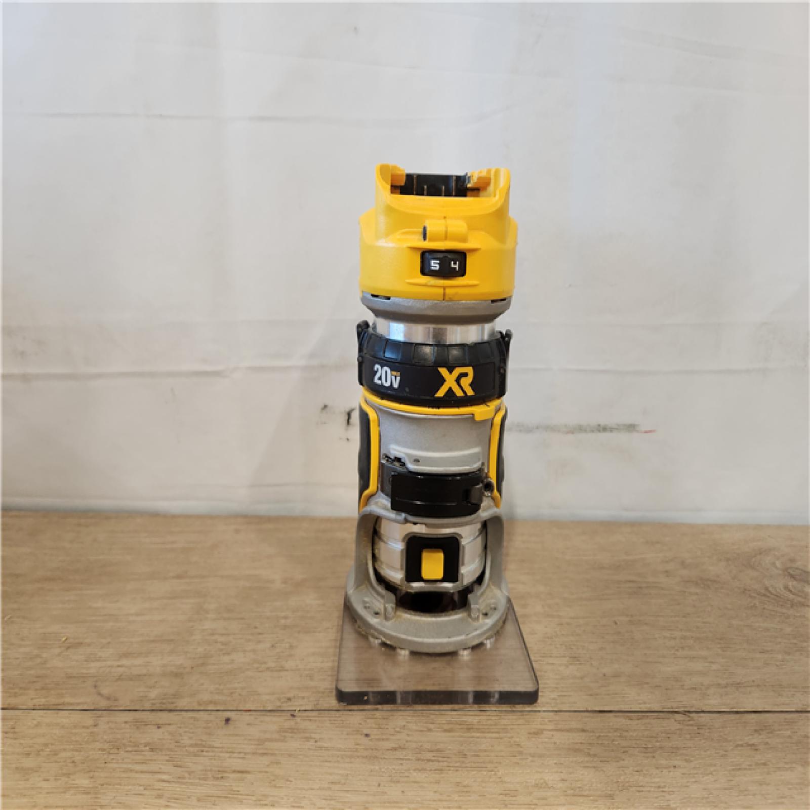 AS-IS- DEWALT 20V MAX XR Lithium-Ion Brushless Cordless Compact Router (Tool Only)