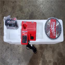 HOUSTON LOCATION - AS-IS (APPEARS LIKE NEW) M18 FUEL 18V Lithium-Ion Brushless Cordless 7-1/4 in. Dual Bevel Sliding Compound Miter Saw Kit W/One 5.0Ah Battery