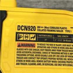 AS-IS DEWALT 20-Volt 21° Cordless Framing Nailer (Tool-Only)