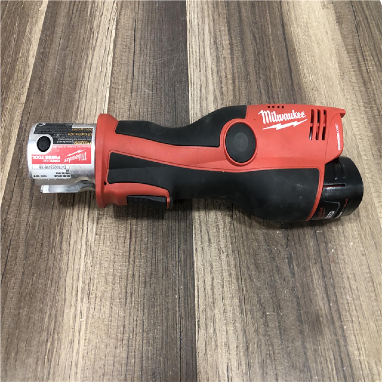 AS-IS Milwaukee  12-Volt Lithium-Ion Force Logic Cordless Press Tool Kit