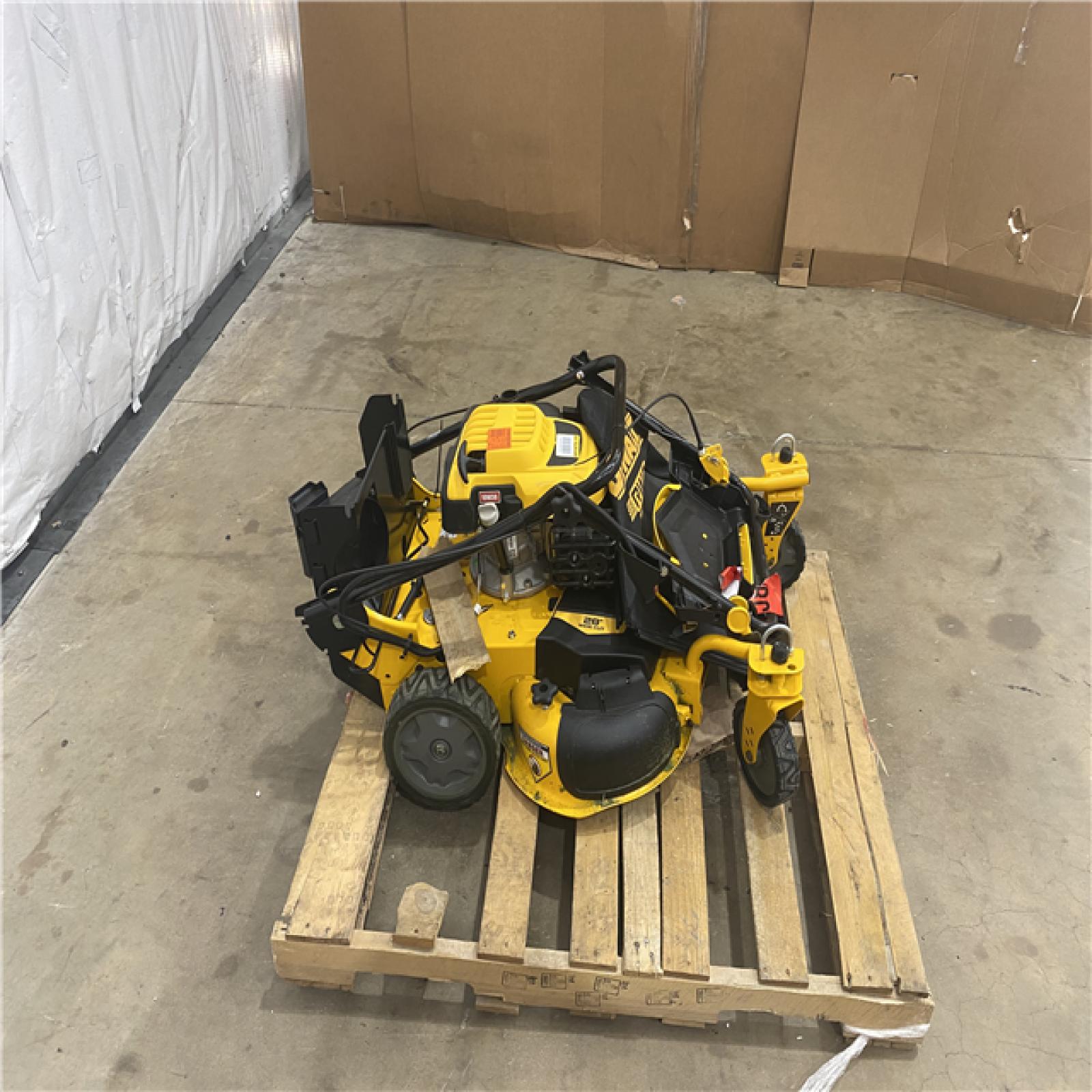Houston Location - AS-IS Outdoor Power Equipment DEWALT LAWN MOWER 28 INCH WIDE CUT