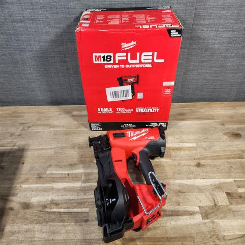 HOUSTON LOCATION - AS-IS (APPEARS LIKE NEW) Milwaukee M18 FUEL Coil Roofing Nailer (TOOL ONLY)