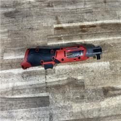 Houston Location AS-IS Milwaukee FUEL 12V Lithium-Ion Compact 3/8 in. Cordless Ratchet (Tool-Only)