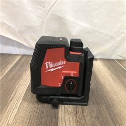 AS-IS Milwaukee 100 ft. REDLITHIUM Lithium-Ion USB Green Rechargeable Cross Line Laser Level with Charger