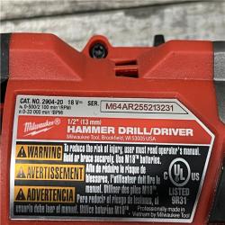 AS-IS Milwaukee FUEL 18V Lithium-Ion Brushless Cordless 1/2 in. Hammer Drill/Driver (Tool-Only)