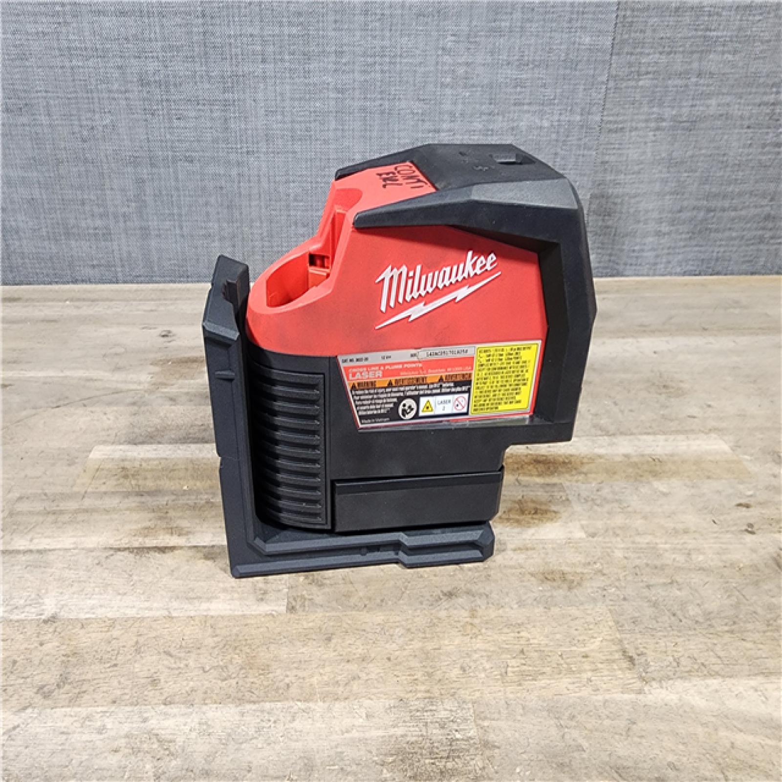 HOUSTON LOCATION - AS-IS M12 12-Volt Lithium-Ion Cordless Green 125 Ft. Cross Line and Plumb Points Laser Level (Tool-Only)