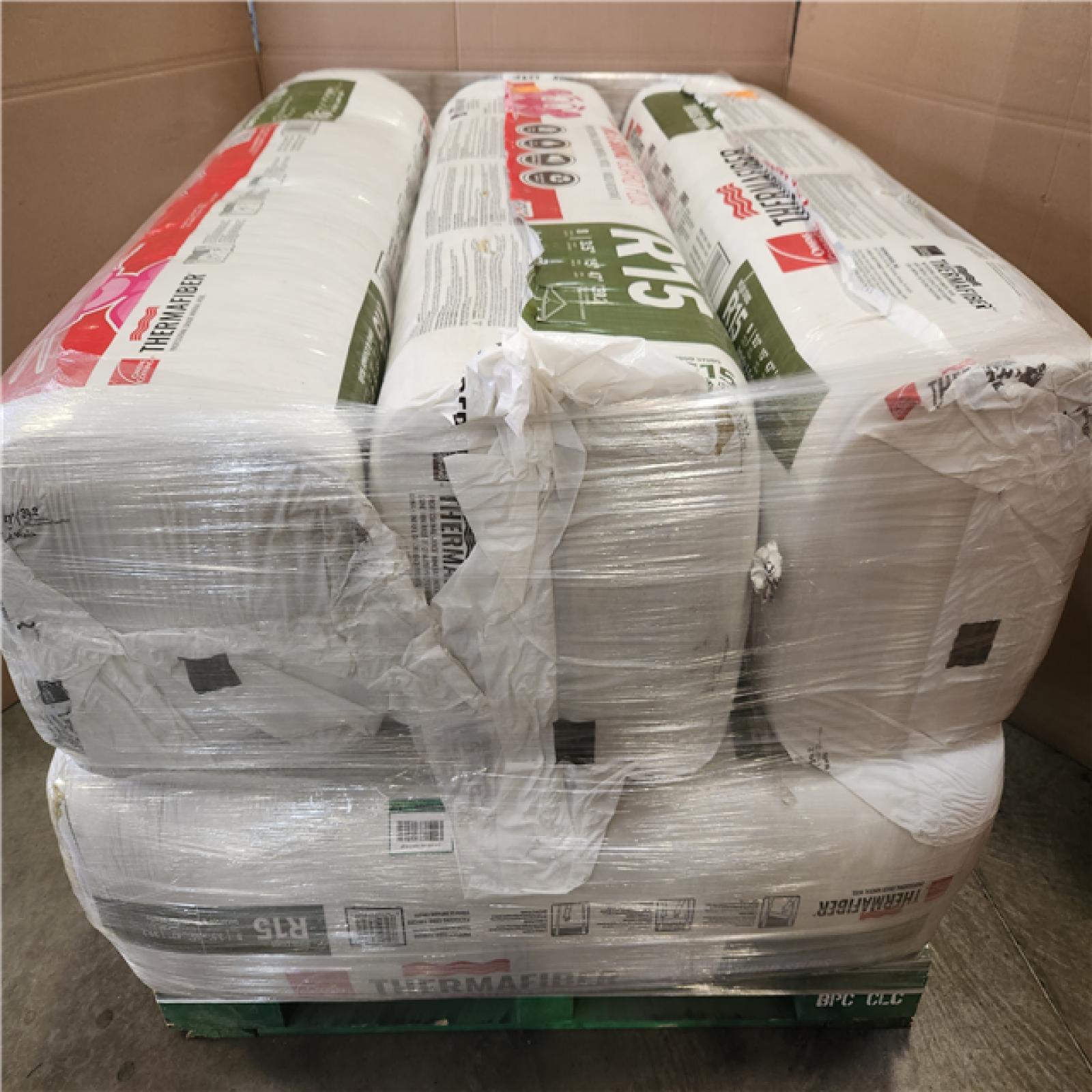 Phoenix NEW Owens Corning 15 in. x 47 in. R15 Thermafiber Fire and Sound Guard Plus Mineral Wool Insulation Batt Pallet (6-Bags)