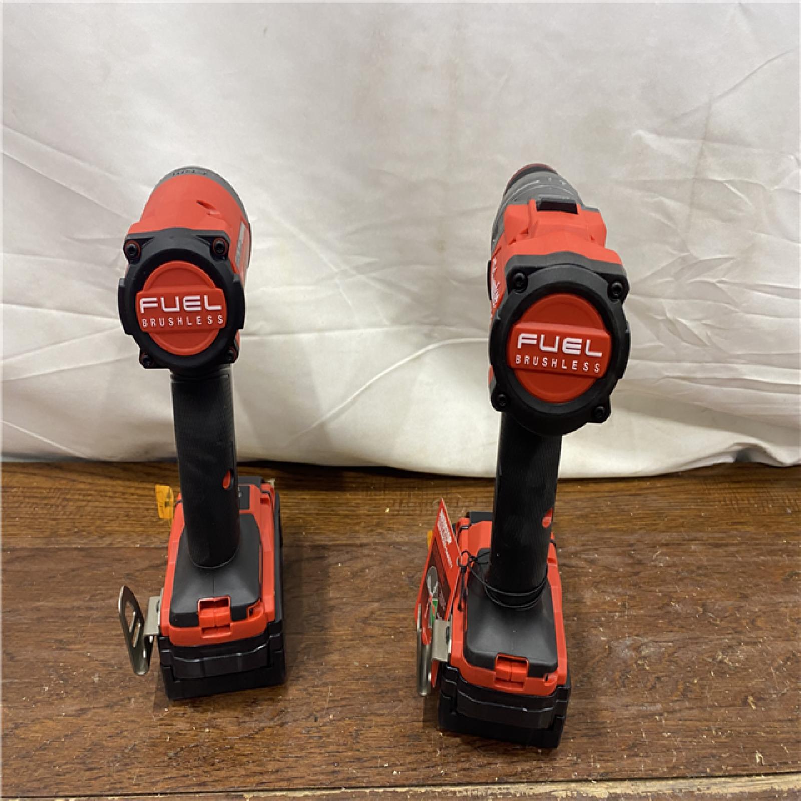 AS-IS MILWAUKEE M18 FUEL 18V Lithium-Ion Brushless Cordless Hammer Drill and Impact Driver Combo Kit (2-Tool) with 2 Batteries