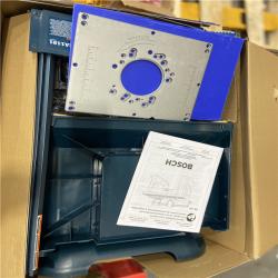 AS-IS - Bosch 27 in. x 18 in. Aluminum Top Benchtop Router Table with 2-1/2 in. Vacuum Hose Port