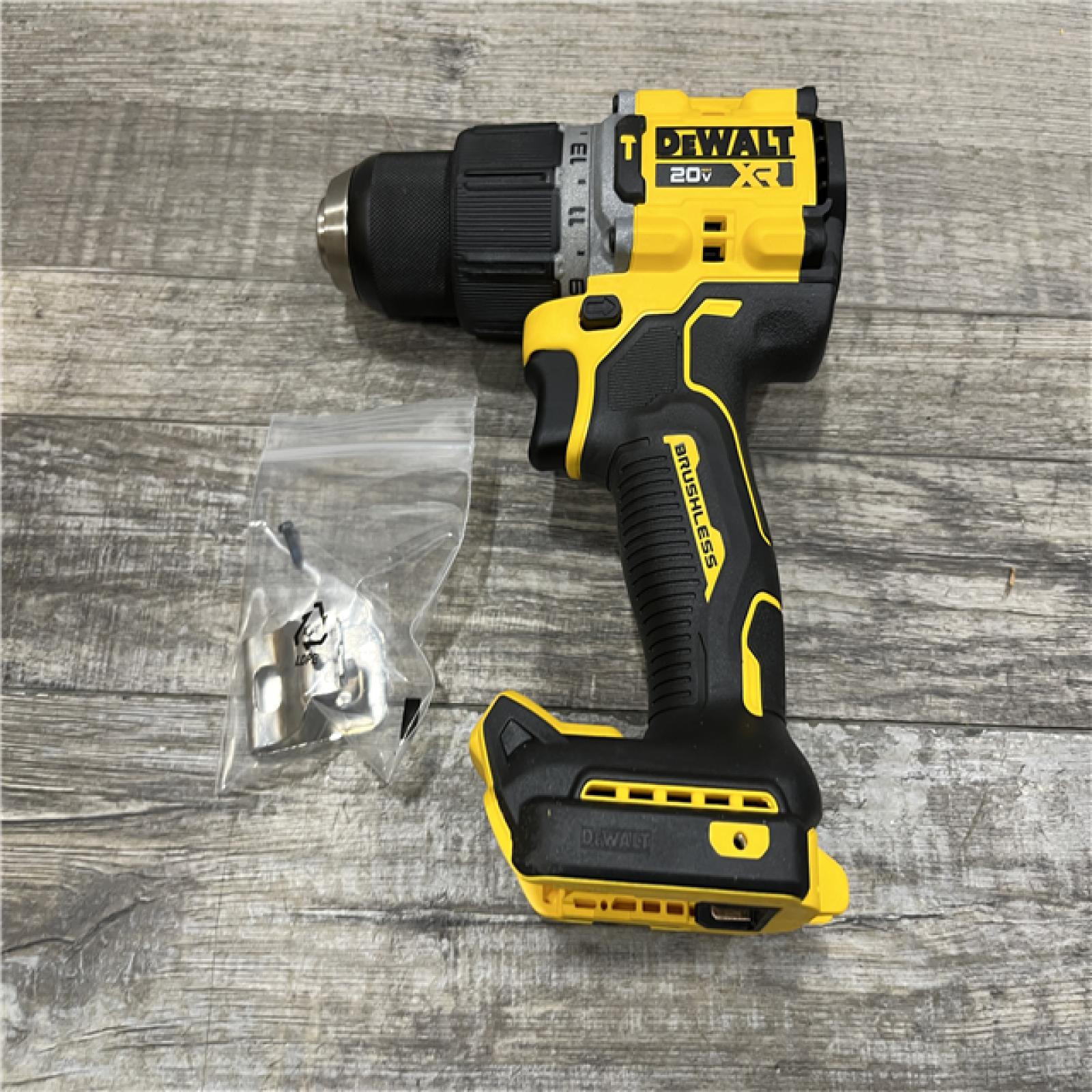 AS-IS DEWALT 20V XR Brushless Cordless 1/2 in. Hammer Drill (Tool-Only)