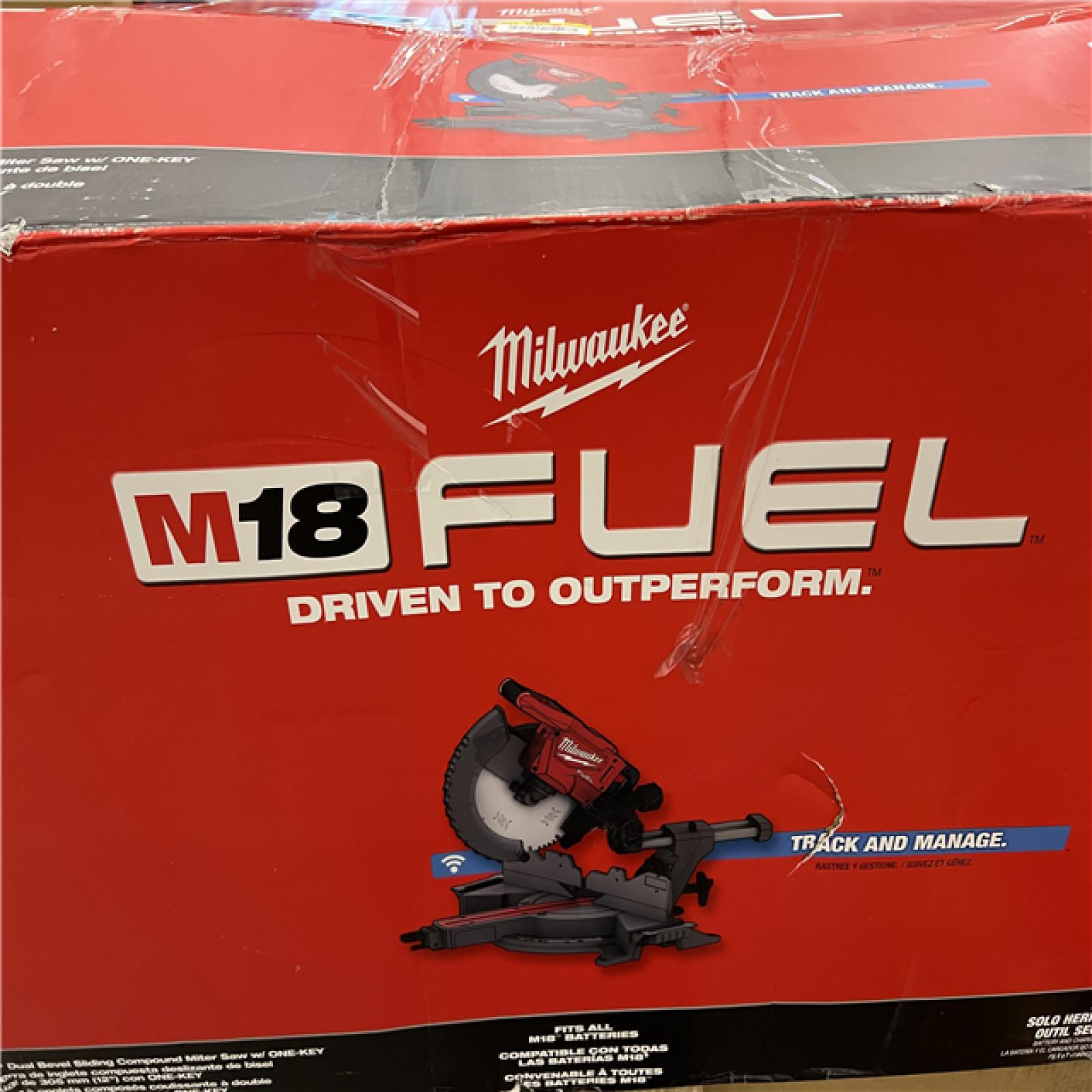 LIKE NEW Milwaukee M18 FUEL 18V Lithium-Ion Brushless Cordless 12 in. Dual Bevel Sliding Compound Miter Saw (Tool-Only)