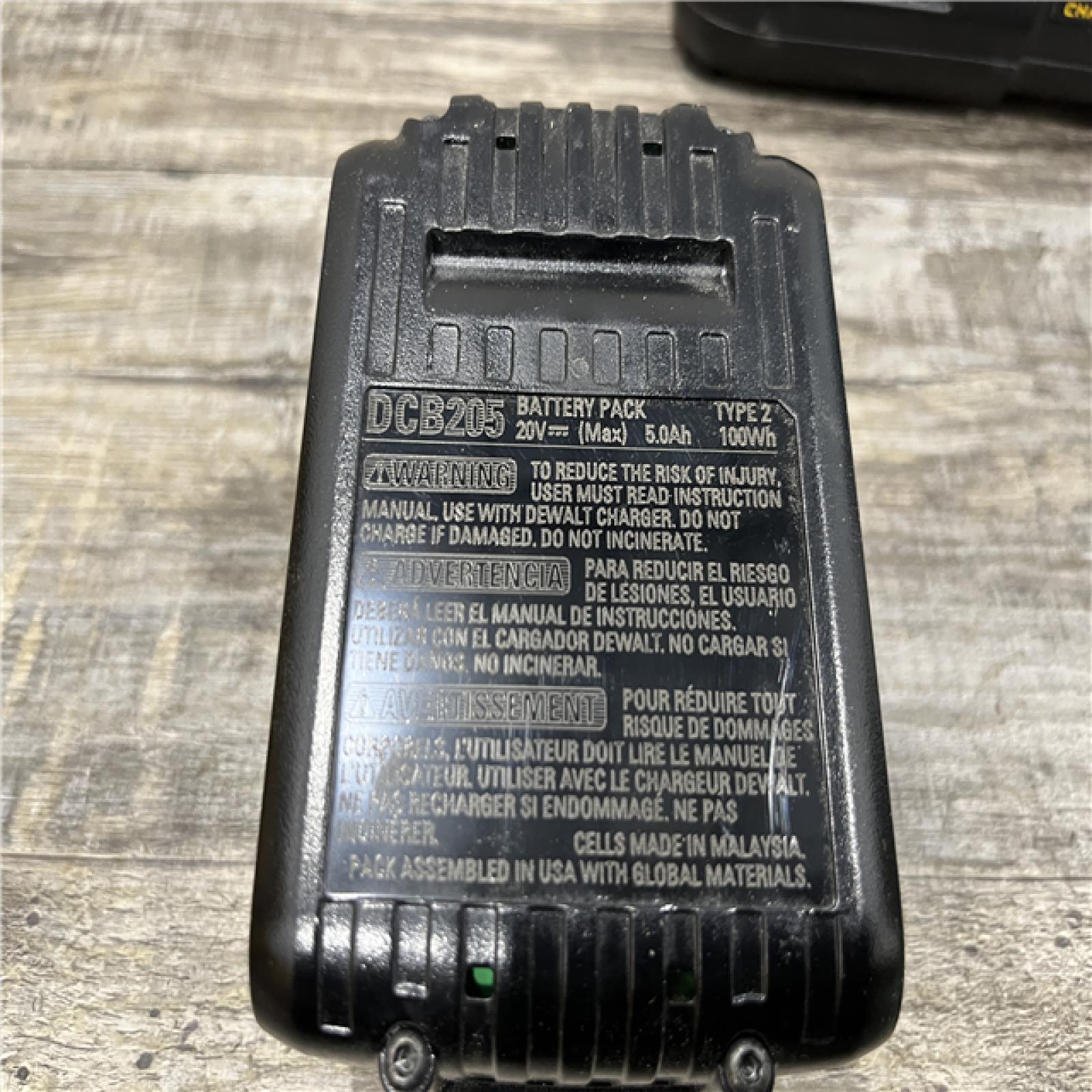 AS-IS DEWALT 20V MAX Lithium-Ion 5.0 Ah Battery and Charger