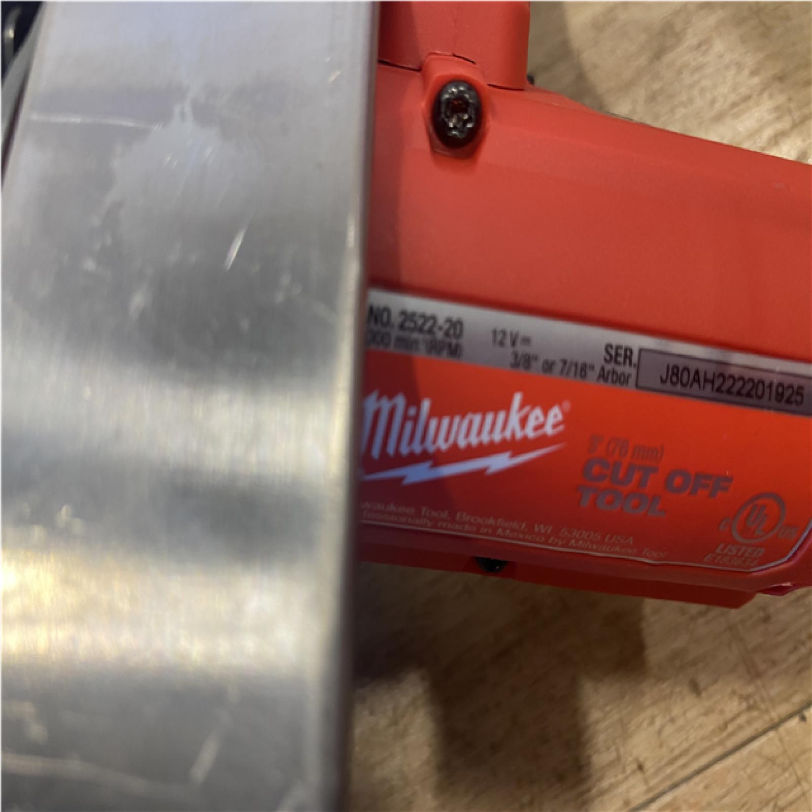 AS-IS Milwaukee FUEL 12V Lithium-Ion Brushless Cordless 3 in. Cut Off Saw (Tool-Only)