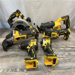 AS-IS DEWALT 20V MAX Lithium-Ion Cordless 6-Tool Combo Kit