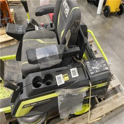 Dallas Location - As-Is RYOBI 80V HP 30 in. Battery Electric  Riding Mower with (2) 80V 10 Ah Batteries