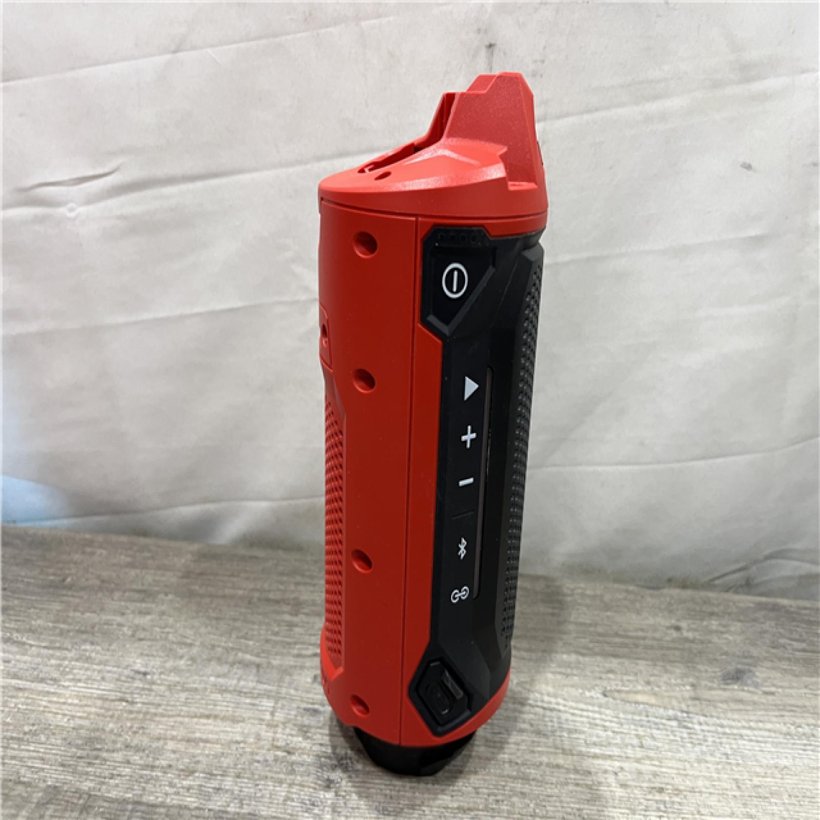 AS-IS Milwaukee 12-Volt Lithium-Ion Cordless Bluetooth Jobsite Speaker with PACKOUT Compatibility