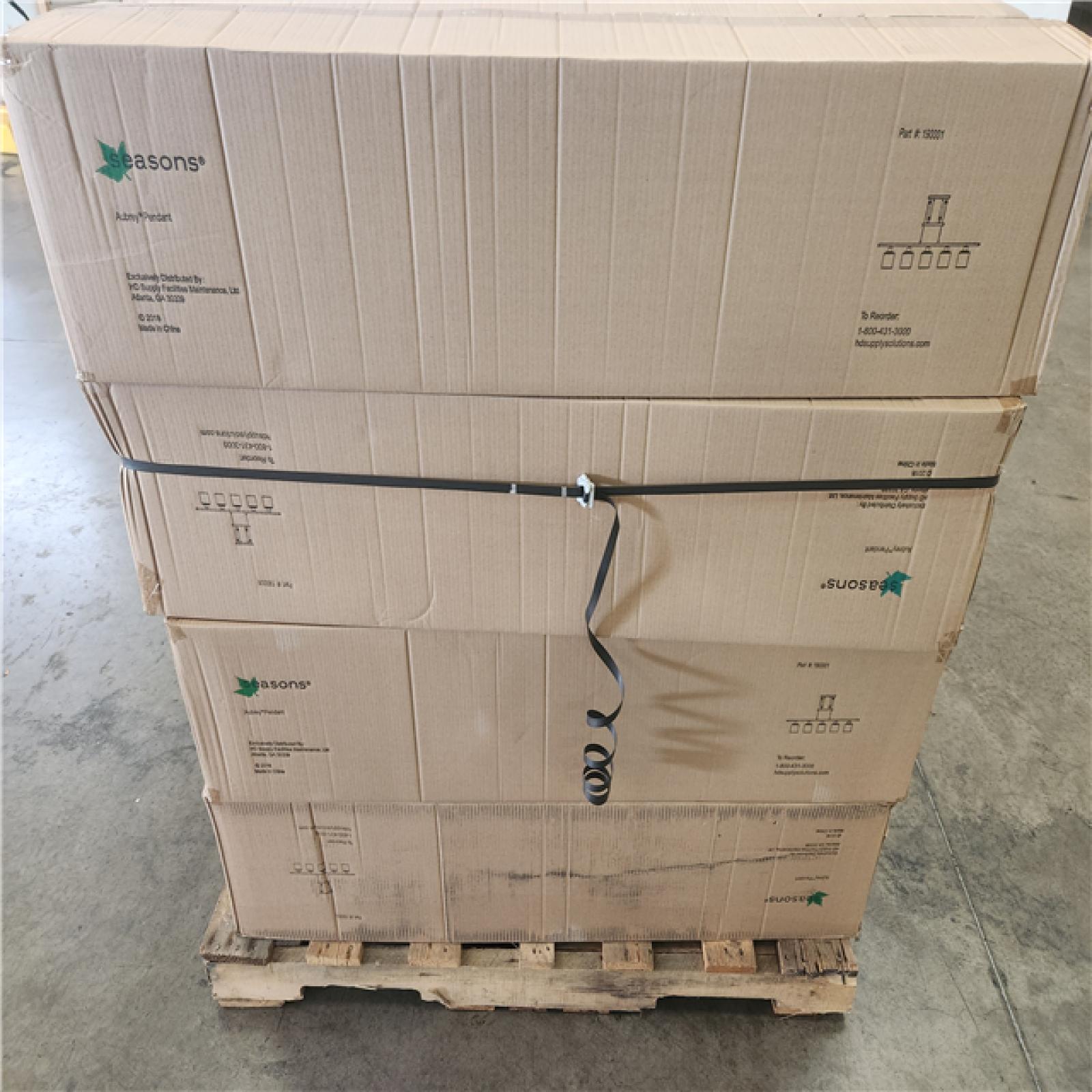 Phoenix NEW Seasons Aubrey Pendant Hanging Light Fixture 5-Lights Pallet (16-Boxes)