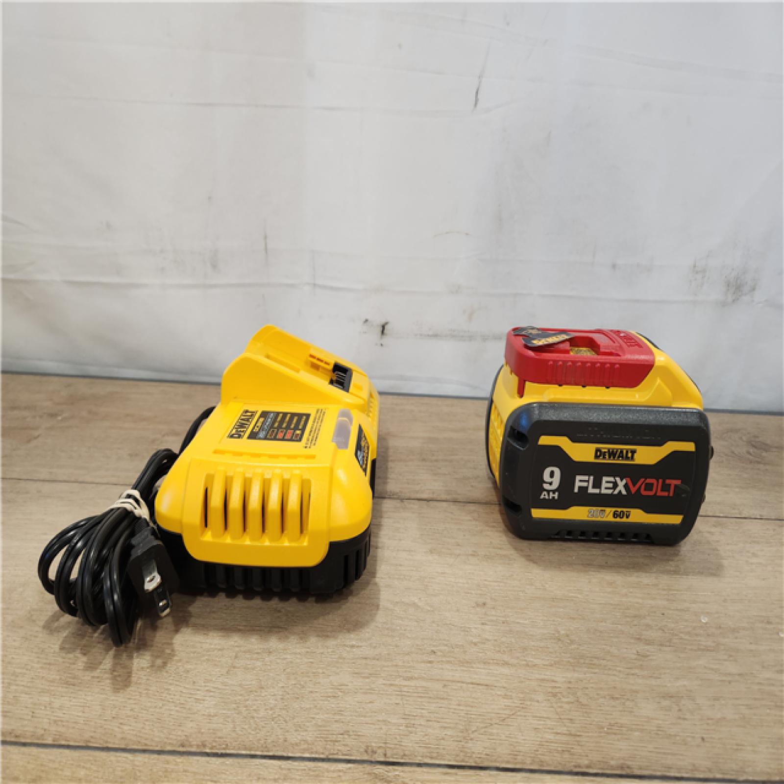 AS-IS- DEWALT 20V/60V MAX FLEXVOLT Lithium-Ion 9.0Ah Battery and Charger Starter Kit