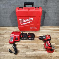 HOUSTON LOCATION - AS-IS (APPEARS LIKE NEW) Milwaukee FUEL 18V Lithium-Ion Brushless Cordless 1/2 in. Hammer Drill Driver Kit