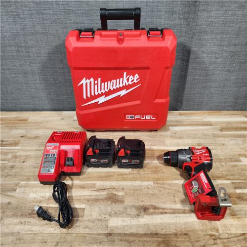 HOUSTON LOCATION - AS-IS (APPEARS LIKE NEW) Milwaukee FUEL 18V Lithium-Ion Brushless Cordless 1/2 in. Hammer Drill Driver Kit
