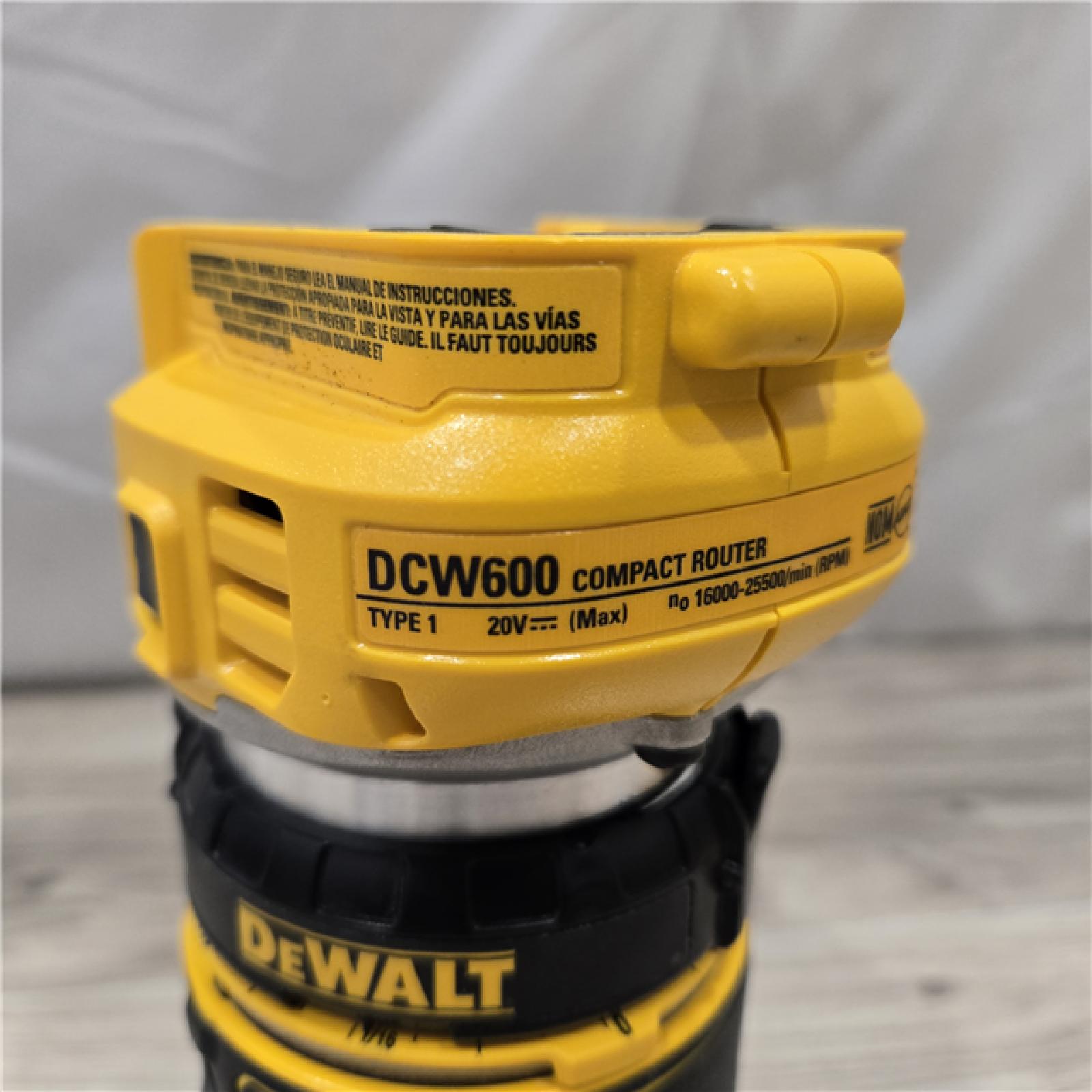 AS-IS Dewalt 20V MAX XR Cordless Compact Router (Tool Only)