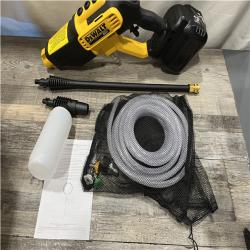AS-IS DEWALT 20V MAX 550 PSI 1.0 GPM Cold Water Cordless Power Cleaner with 4-Nozzles (Tool Only)