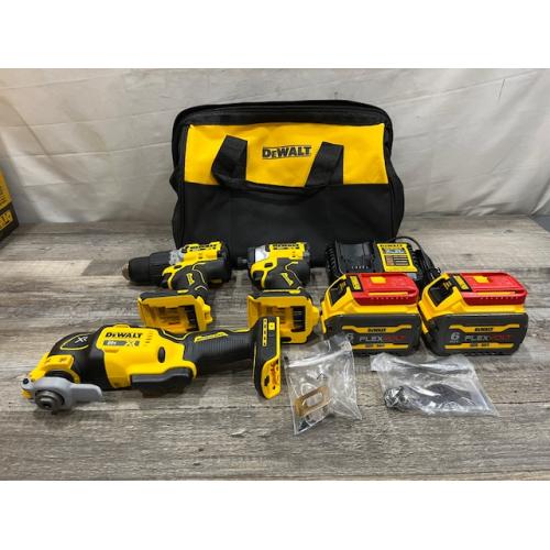 AS-IS DEWALT 20V MAX Lithium-Ion Cordless 3-Tool Combo Kit
