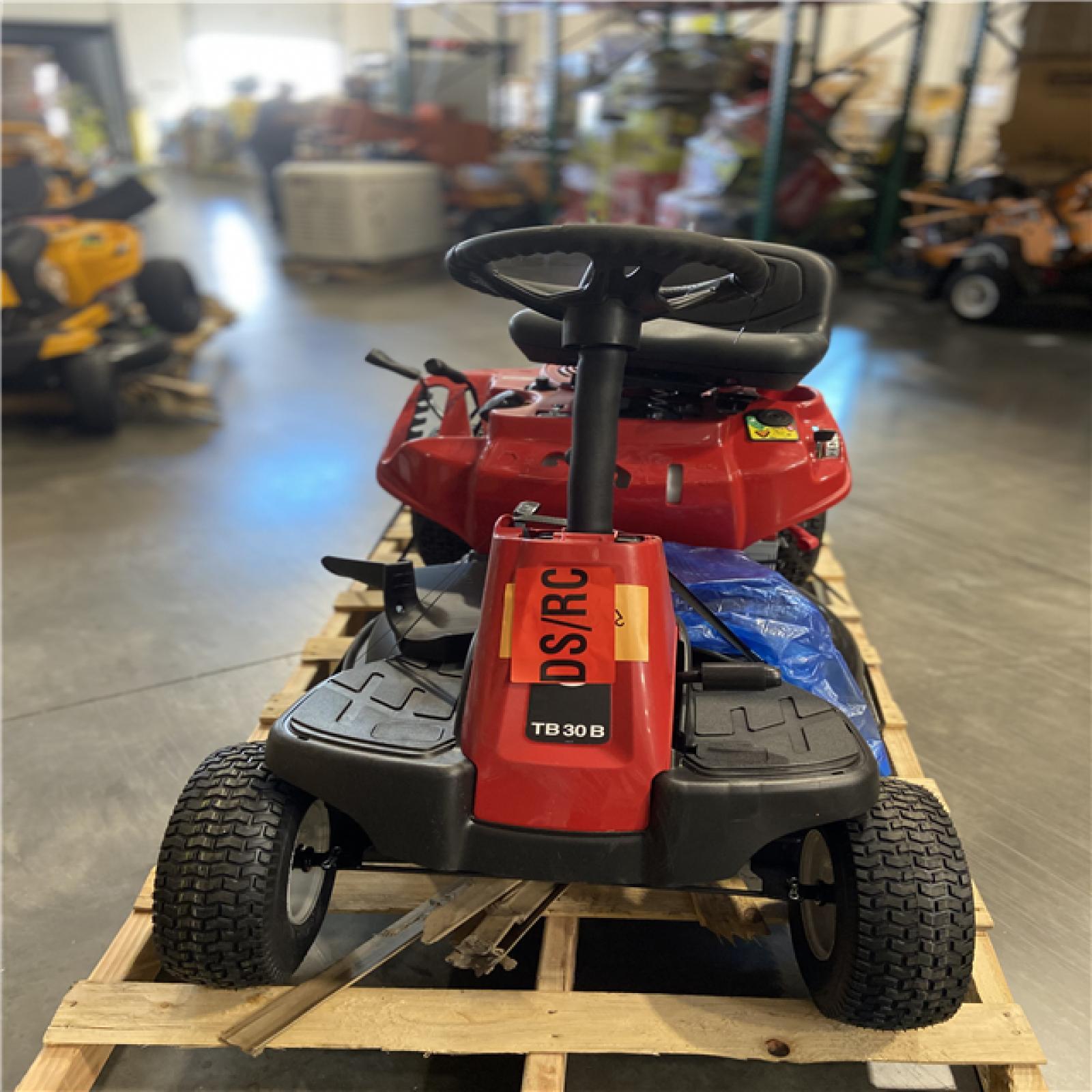 DALLAS LOCATION -Troy-Bilt 30 in. 10.5 HP Briggs and Stratton Engine 6-Speed Manual Drive Gas Rear Engine Riding Mower