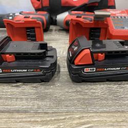 AS-IS Milwaukee 18V Lithium-Ion Cordless Drill Driver/Impact Driver Combo Kit